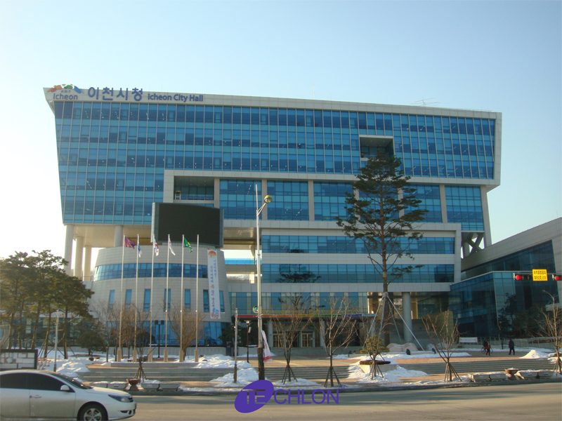 이천시청사 에너지 효율개선 공사-이천시청- 커튼월 현장 사진