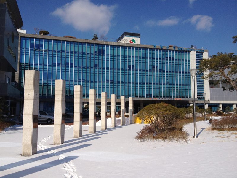 전북 임실군청사 에너지 효율개선공사-임실군청-커튼월 현장 사진